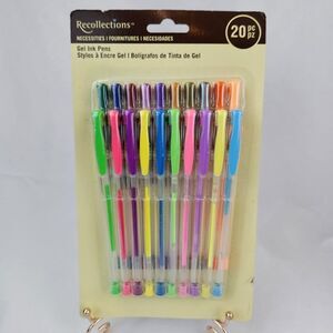 💜NIB Recollections 20 Pack Multicolored Gel Ink Pens